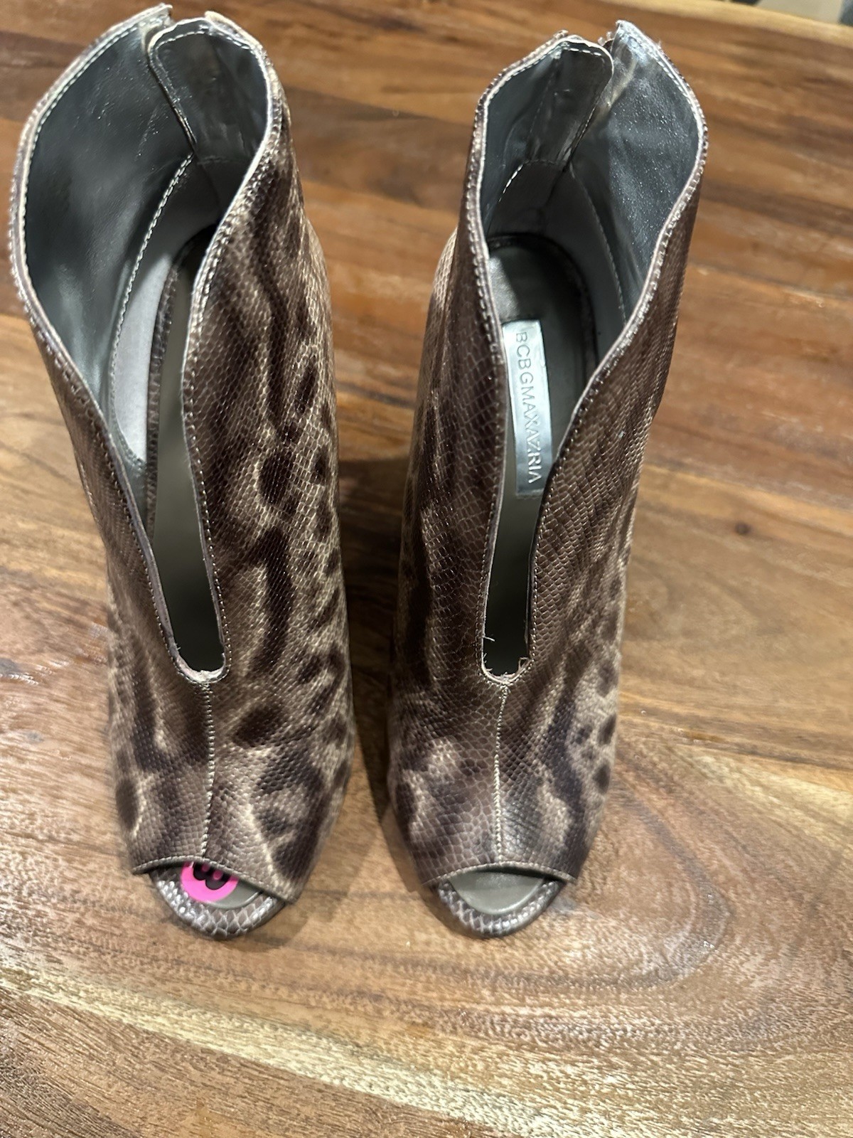 Tory BIRCH Python Snake Leather Heels Size 8 - image 1