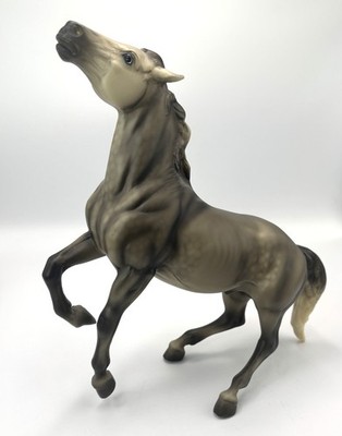 Breyer Horse #1373 Rearing Dapple Grey Stallion 2009 Fun Foals Collection Event