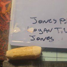Jones Native American Artifact Pipe Fragment Logan T.W. 1 hitter