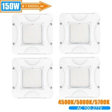 4-PACK 150W LED Canopy Light (600W Equiv) IP65 Gas Station Parking Garage Lights