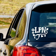 Nurse Vinyl Decal Sticker Car Truck Window Laptop Bumper LPN Licensed Practical