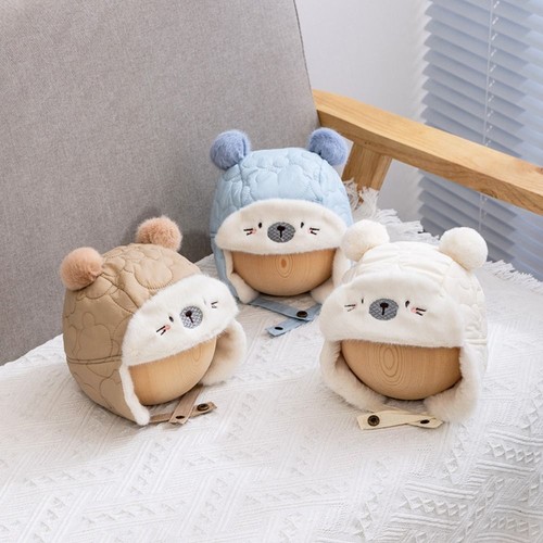 Wool Baby Beanie Cap Cartoon Kids Crochet Hats Toddler - Picture 4 of 12