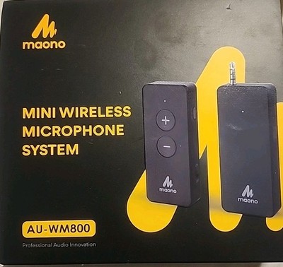 Maono Mini Wireless Microphone System 4hr Battery Life