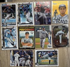 Tampa Bay Rays ⭐️10 Card Lot - Brendan McKay(RC) Simpson Caminero Bradley Aranda