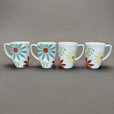 Corelle Coordinates Happy Days Coffee Mugs Set of 4 Bright Flowers Springtime