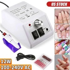 PROFESSIONAL ELECTRIC NAIL FILE DRILL Manicure Tool Pedicure Machine Set kit US
