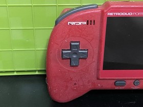 RetroDuo Portable Handheld Video Game Console Red NES SNES For Parts Untested