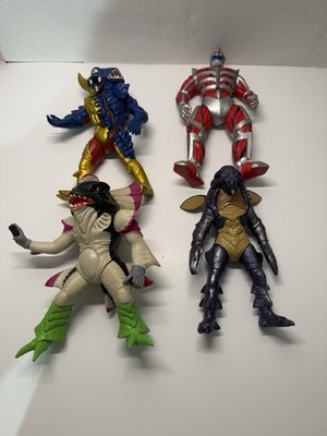 Lot Of 4 Mighty Morphin Power Rangers 8'' Lot Villain Bandai 1993
