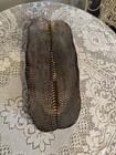 Akcam Silverina Snakeskin Pattern Gold & Silver Handmade Turkey Glass Platter  — photo 1