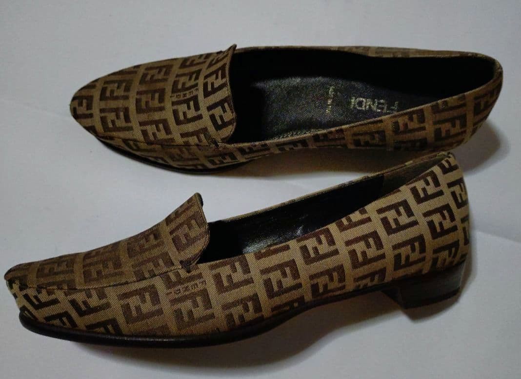 FENDI Shoes Pumps Heel FF Zucca EU 35.5 US 5.5 Authentic thumbnail 3