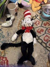    Dr. Seuss Cat In The Hat 2001 Plush 14" Manhattan Toy Very Soft   