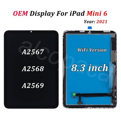 For iPad Mini 6 8.3  A2567 A2568 A2569 New OEM LCD Display Touch Screen Assembly