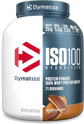 ISO100 Whey Protein Powder Isolate, Chocolate Peanut Butter, 25G of Protein, 5 P