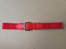 Adidas Red Stretchy Adjustable Belt With Plastic Front And Metal Clasp