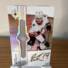 Upper Deck 2021-22 Ultimate Collection Drake Batherson Emblems Auto #UE-DB