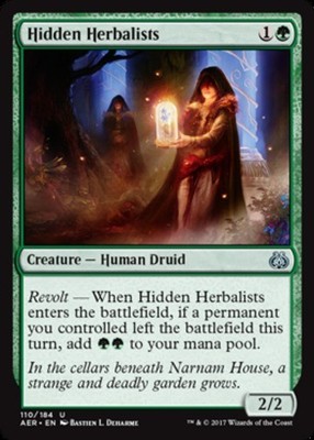 4x Hidden Herbalists MTG Aether Revolt NM Magic Regular