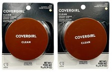 2 Pack Covergirl Clean Pressed Powder 110 Classic Ivory