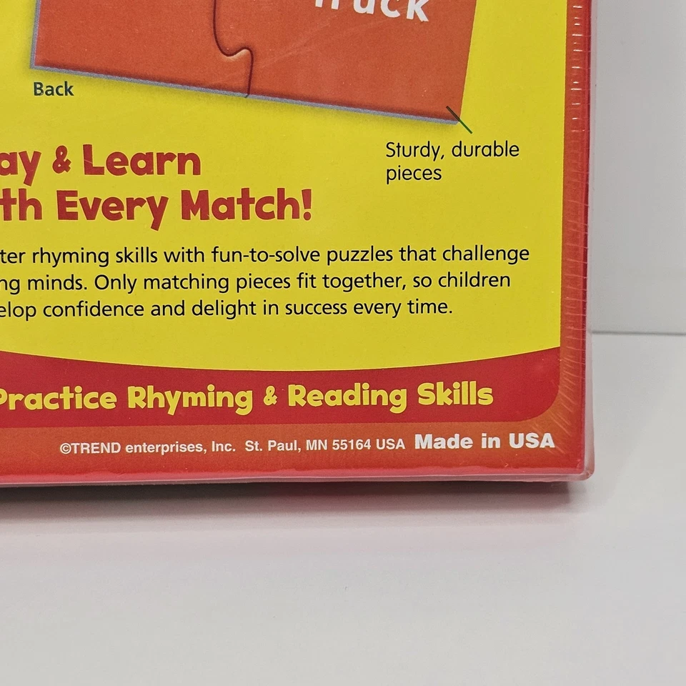 Trend TEP36009 Rhyming Puzzle Set - 48 Piece Fun To Know Real Life Photos USA - image 3 of 4