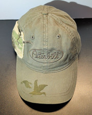 Peterbilt Hat Cap Strap Back Olive Green Duck Hunting Adult Trucking Logo
