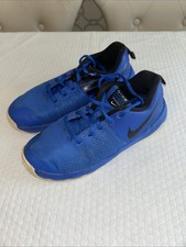 Nike Team Hustle D 9 Gs Kids Blue Black White Athletic Shoes Size 7Y