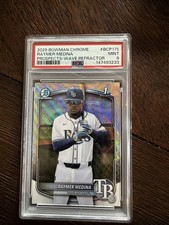 2025 Bowman Chrome Prospects Raymer Medina #BCP-175 Wave Refractor /100 PSA 9