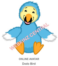 Webkinz Classic Dodo Bird Code Only  messaged 