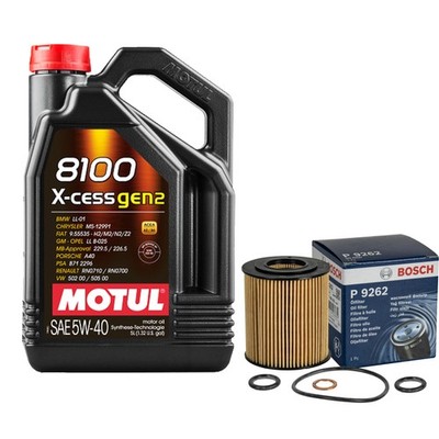 BOSCH Ölfilter 5L MOTUL 8100 X-CESS 5W-40 für BMW 3er Compact 316 TI