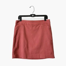 Croft  Barrow Effortless Stretch Skort Womens Size 8 Regular Red Preppy Stretch