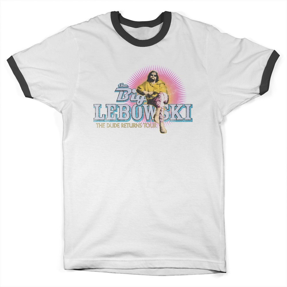The Big Lebowski T-Shirt Dude Returns Tour Ringer Tee UV-51-TBL019