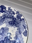 Crate & Barrel White and Blue Grapes Vines Leaves Vintage Plate - Made in Italy — photo 3