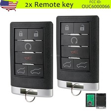 2 For 2007 2008 2009 2010 2011 2012 2013 2014 Cadillac Escalade Remote Key Fob