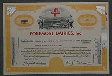 Foremost Dairies, Inc. 1964 372 akcje
