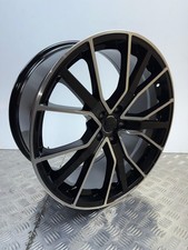 22” Set of 4 Audi Q7 SQ7 Q5 A7 A8 RS6-D Style Alloys Black Machined 5x112 9.5J