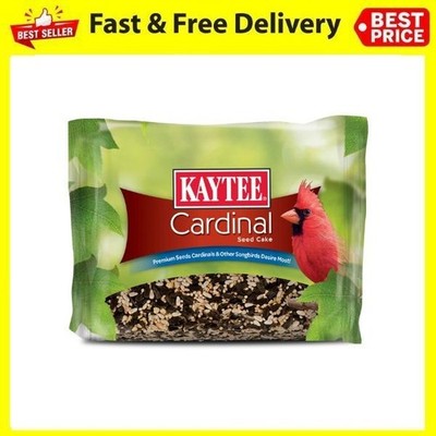 Kaytee Cardinal Seed Cake Wild Bird Food 1.85 lb High Energy Bird Seed Block