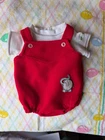 Vintage Jesmar Cabbage Patch Kids Red Romper Set Valentine's