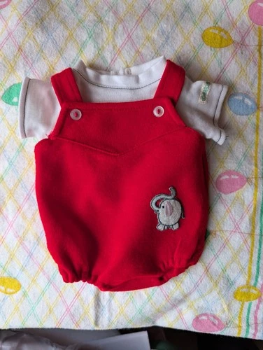 Vintage Jesmar Cabbage Patch Kids Red Romper Set Valentine's