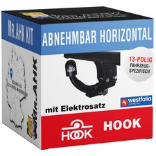 Hook Anhängerkupplung abnehmbar für Nissan X-Trail T32 14-17 mit 13pol spez.