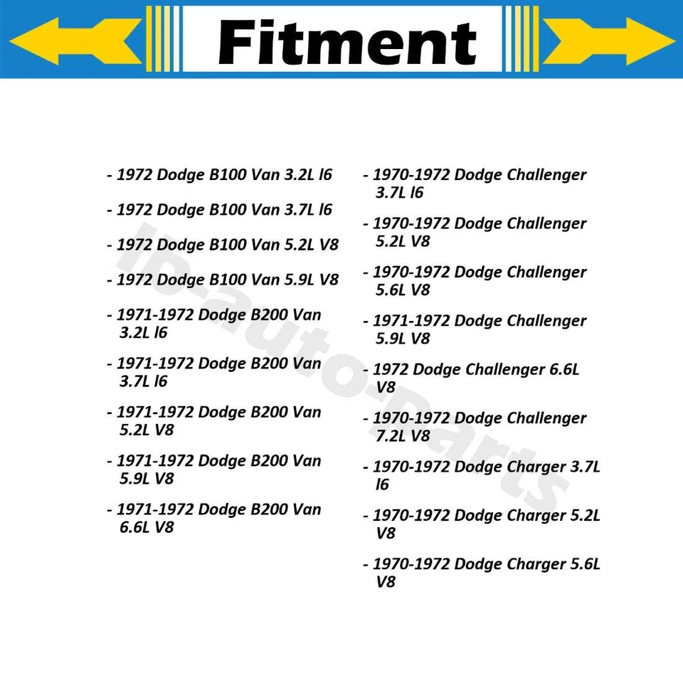 Линия переднего тормозного шланга Sunsong 2 шт. для Dodge Challenger 3,2 л 1970-1971 - Изображение 2 из 4