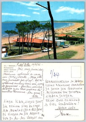 1986 Punta Ballena Portezuelo Beach Uruguay Vintage Postcard P. del Este