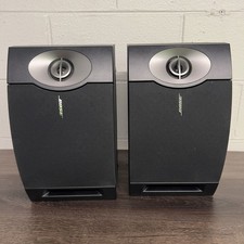 Bose 201 Series V Direct Reflecting Bookshelf Speakers Pair Black Tested Working