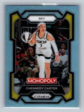 2024 Monopoly WNBA Chennedy Carter #52 Light Blue /199 Chicago Sky