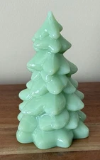 Mosser Glass USA Christmas Tree - JADE / JADEITE - 5.5" tall Holiday