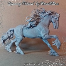Gallopierender Friesenhengst von BreathTime a...
