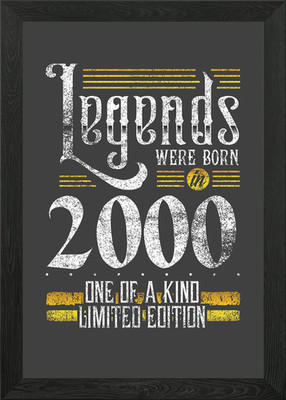 Legends were born in 2000 Gerahmtes Wandbild Poster Leinwanddruck Bild