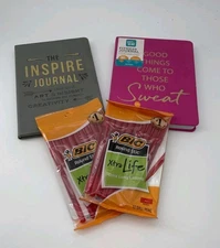New Years Resolution ,Wellness Journals And Bic Pens, Gift Set