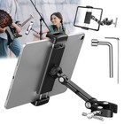 Microphone Stand Tablet Holder Bike Treadmill Mount for 4.7-12.9" iPad iPhone