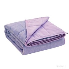 Satwip Weighted Blanket Queen Size 15 LBS, Cooling Weighted Blanket for Hot S...