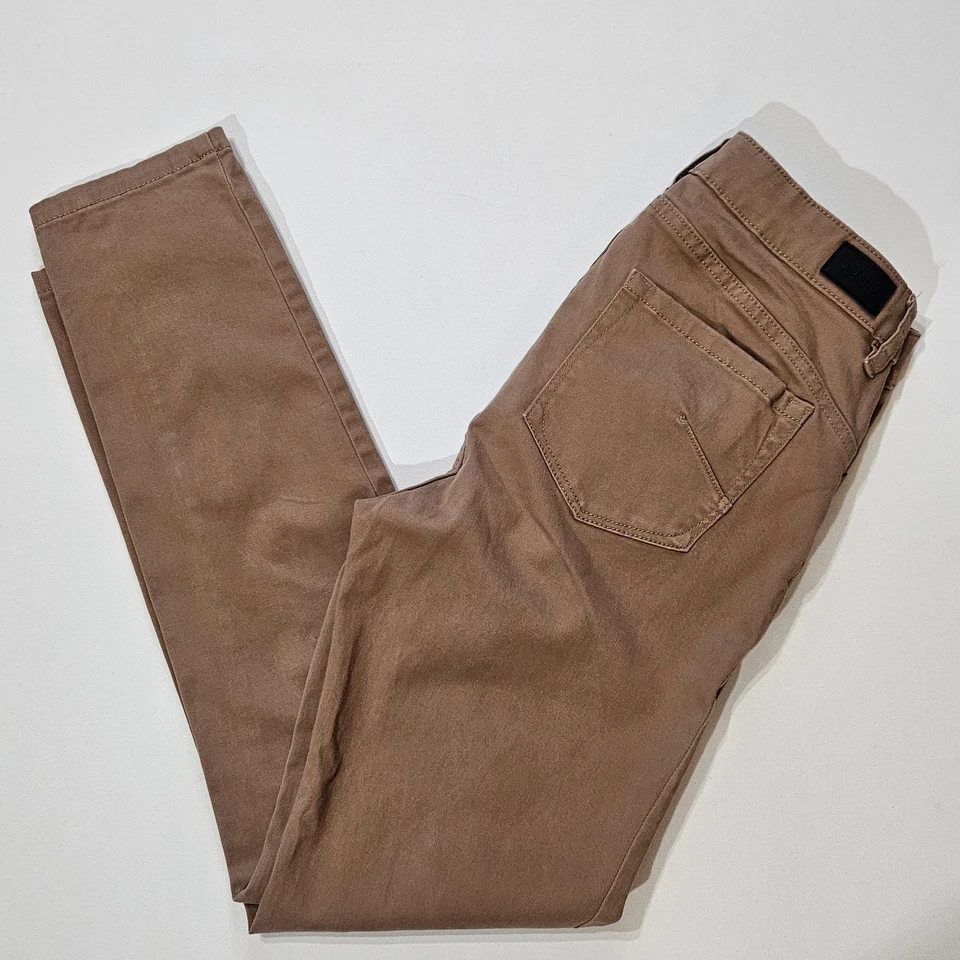 Pantalones ajustados Jones New York Madison talla 8 tostados al tobillo estilo minimalista básico Foto 2 de 4