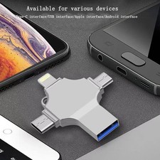 USB 3.0 Flash Drive 128GB Type C Memory Photo Stick for iPhone Android iPad Lot