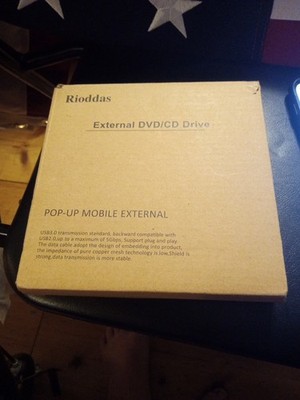 Rioddas External DVD/CD Drive Pop Up Mobile External